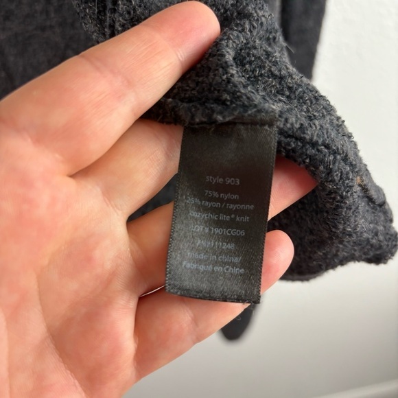 Barefoot Dreams Cozychic Lite Island Wrap Cardigan Sweater Gray Small Medium - Picture 6 of 7